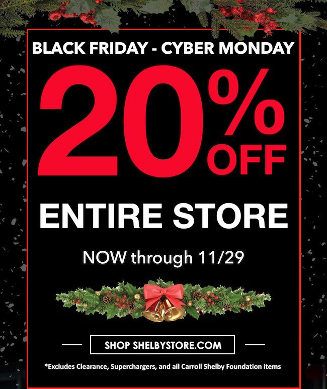Black Friday 20% OFF THE ENTIRE STORE!